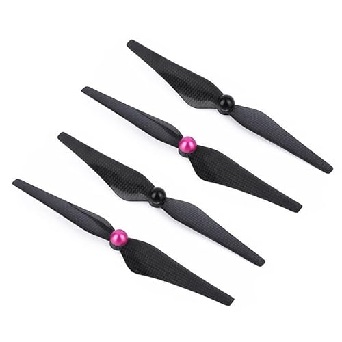 4 stücke Propeller Carbon Fiber Blade CW CCW Selbsthemmend 9443 Blade for DJI Phantom 2 F450 / F550 Drone Zubehör(Red Black) von YJDTESVC
