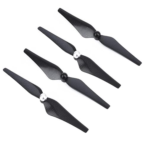 4 stücke Propeller Carbon Fiber Blade CW CCW Selbsthemmend 9443 Blade for DJI Phantom 2 F450 / F550 Drone Zubehör(Silver Black) von YJDTESVC
