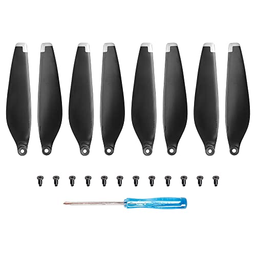 8/16 PCS Propeller Drone Blade Light Weight Quick Release Props Blade Screw Wing for DJI Mini 3 Drone Zubehör(8pcs Sliver) von YJDTESVC