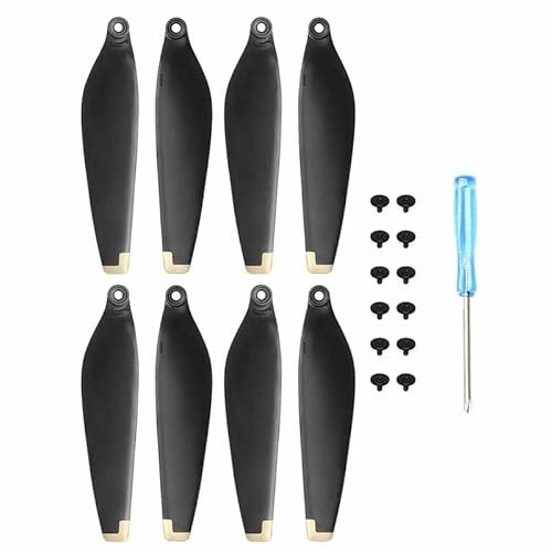8 Teile/Satz Propeller Klinge mit Schrauben for DJI Mini 4pro /mini 3pro Drone Zubehör(Golden) von YJDTESVC
