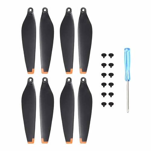8 Teile/Satz Propeller Klinge mit Schrauben for DJI Mini 4pro /mini 3pro Drone Zubehör(Orange) von YJDTESVC
