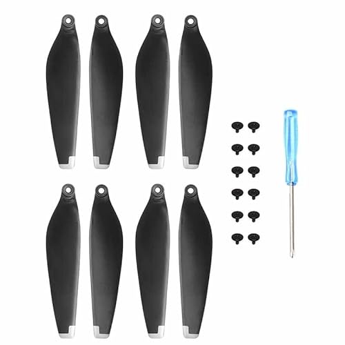 8 Teile/Satz Propeller Klinge mit Schrauben for DJI Mini 4pro /mini 3pro Drone Zubehör(Silver) von YJDTESVC