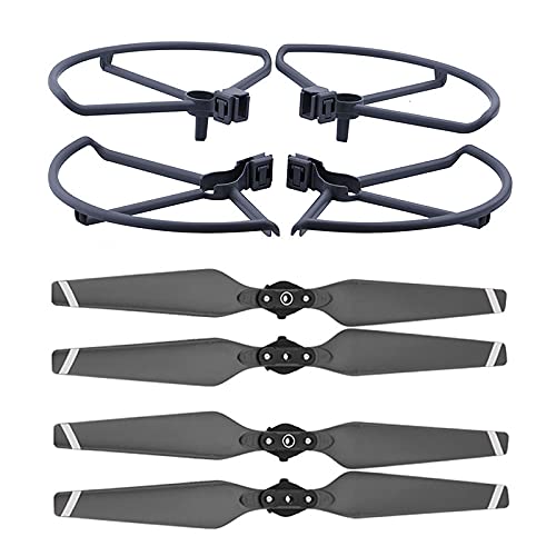 8330 8331 Propeller- und Requisitenschutzpaket, Schnellverschluss, geräuscharmer Propellerschutz, Klingenstoßstange for DJI Maivc Pro Platinum(8330 White ad Bumper) von YJDTESVC