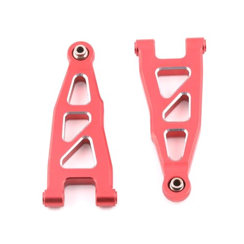 Metalllenkblock, Querlenker, Antriebswelle und Getriebeabdeckung für RC-Auto Arrma 1/18 GRANITE GROM RTR ARA2102, OP-Upgrade-Teile (Front Lower Arm-Red) von YJDTESVC