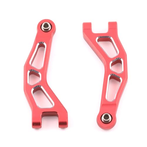 Metalllenkblock, Querlenker, Antriebswelle und Getriebeabdeckung für RC-Auto Arrma 1/18 GRANITE GROM RTR ARA2102, OP-Upgrade-Teile (Front Upper Arm-Red) von YJDTESVC