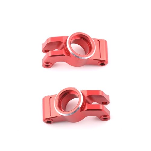 Metalllenkblock, Querlenker, Antriebswelle und Getriebeabdeckung für RC-Auto Arrma 1/18 GRANITE GROM RTR ARA2102 Upgrade-Teile OP(Rear Hub Carrier-Red) von YJDTESVC
