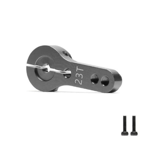 YJDTESVC 23T Metall RC Servo Horn Arm Aluminium für Futaba Savox Xcore HL HD Power JX SPT Dspower Roboter DIY Drohne Autoteil (Servoarm, Titan) von YJDTESVC
