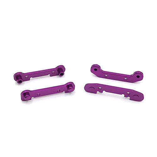 YJDTESVC 4 stücke Upgrade Metall Verstärkte Schaukel Arm for Wltoys 1/12124018 124019 1/14 144001 144010 RC Auto Zubehör Teile(Purple) von YJDTESVC