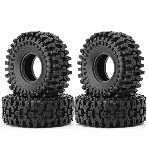 YJDTESVC 4 x 120 mm 1,9 Zoll weiche Gummireifen für 1/10 Axial SCX10 II 90046 Pro Capra TRX4 RC4WD D90 Redcat YJDTESVC 4 x 120 mm 1,9 Zoll weiche Gummireifen für 1/10 Axial SCX10 II 90046 Pro Capra TRX4 RC4WD D90 Redcat von YJDTESVC