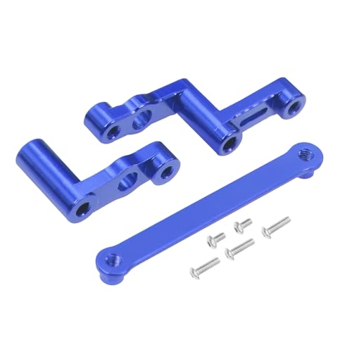 YJDTESVC CNC Aluminum Modification Steering Link Group Assembly Tie Rod for 1/16 MJX Hyper Go 16207 16208 16209 16210 H16 H16BM RC Parts (Steering Group Blue) von YJDTESVC