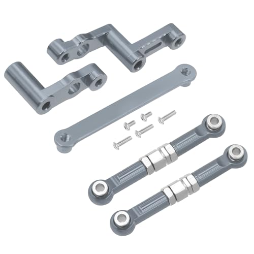 YJDTESVC CNC Aluminum Modification Steering Link Group Assembly Tie Rod for 1/16 MJX Hyper Go 16207 16208 16209 16210 H16 H16BM RC Parts (Titanium Set) von YJDTESVC