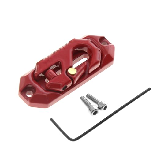 YJDTESVC Elektrische Seilwinde aus Metall, Simulation, Metallzubehör für RC-Modelle 1/10 und 1/8, Kettenmodifikationszubehör für Autos (Rood) von YJDTESVC