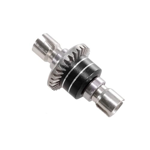 YJDTESVC Für MJX Hyper Go 1/16 16207 H16BM-PL 1/14 14210 H14BM 14301-02-03 RC-Autoteile, verbessertes Metall, vorne und hinten, Differentialgetriebe (schwarz) von YJDTESVC