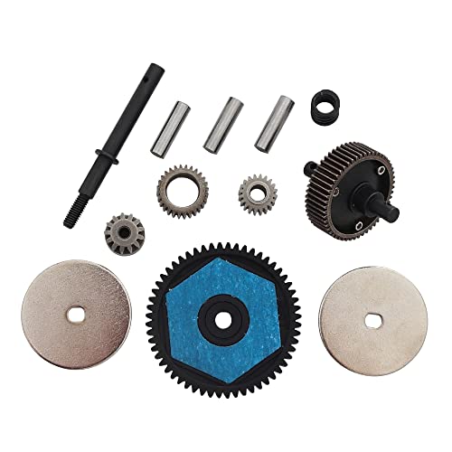 YJDTESVC Gerades Kunststoff-Getriebe für 56T-Getriebe für RC-Auto Crawler Axial SCX10/SCX10 II 90047 90104, Upgrade-Teile (Complete Gear Set) von YJDTESVC