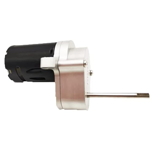 YJDTESVC Metall-Getriebe mit 370-Motor für WPL D12 D42 1/10 RC Auto-Upgrades Teile Zubehör (Silber) von YJDTESVC