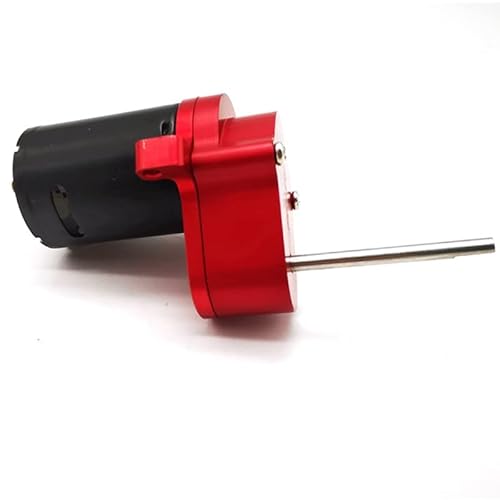 YJDTESVC Metall-Getriebe mit 370-Motor für WPL D12 D42 1/10 RC Auto-Upgrades Teile Zubehör (rot) von YJDTESVC