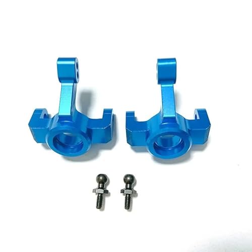 YJDTESVC Metall-Teile-Set, Lenkblöcke, Querlenker, für Trxs, LaTrax Teton 1/18 RC Auto (Lenkbecher, blau) von YJDTESVC