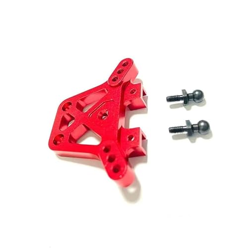YJDTESVC Metall-Upgrade-Teile-Set, Lenkblöcke, Querlenker für Trxs, LaTrax Teton 1/18 RC Auto (Stoßdämpfer hinten, rot) von YJDTESVC