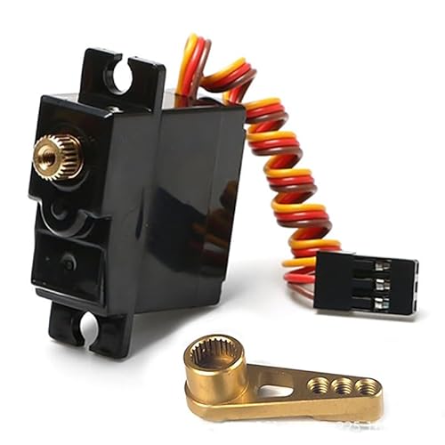 YJDTESVC Metallservo für Auto mit Fernbedienung WPL C14 C24 Pickup B14 B24 B36 MN MN99S, Server-Upgrade, 17 g (Gold) von YJDTESVC