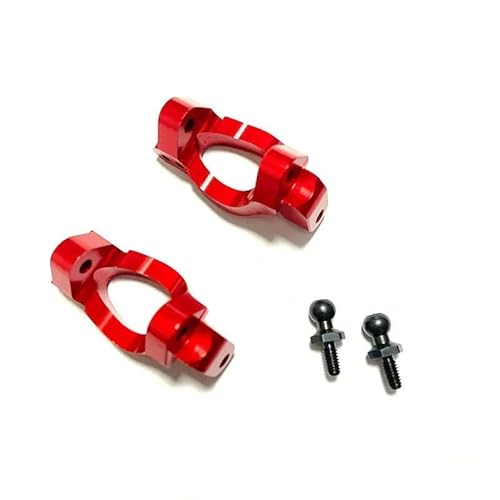YJDTESVC Neues Metall-Upgrade-Teile-Kit Lenkblöcke Querlenker für Trxs LaTrax Teton 1/18 RC Auto (Block C Rot) von YJDTESVC