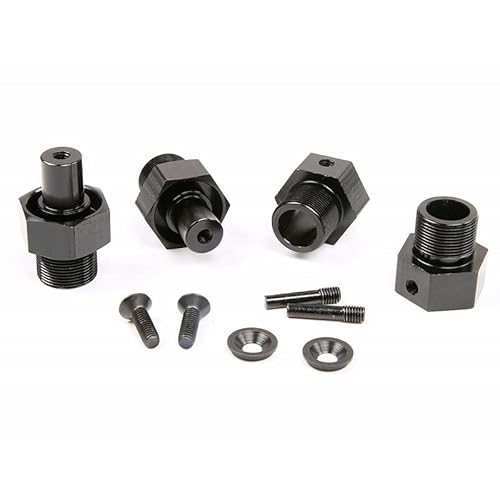 YJDTESVC Sechseckige Schnellspannnabe und starre Aktualisierung, kompatibel mit 1/5 HPI ROFUN ROVAN KM Baja 5B-Teilen von YJDTESVC