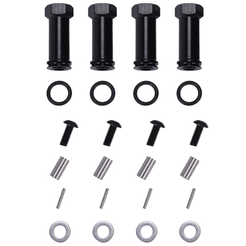 YJDTESVC Sechskant-Adapter aus Aluminium, 12 mm, mit langer Verlängerung von 29 mm, für Umbauteile von RC-Autos für Wltoys 12428 12423 1/12, Schwarz YJDTESVC Sechskant-Adapter aus Aluminium, 12 mm, mit langer Verlängerung von 29 mm, für Umbauteile von RC-Autos für Wltoys 12428 12423 1/12, Schwarz von YJDTESVC