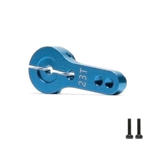 YJDTESVC Servo-Hupenarm aus Metall, 23T aus Aluminium für Futaba Savox Xcore HL HD Power JX SPT Dspower, Roboter, Autoteil für Drohne DIY (Servo Arm-Blue) von YJDTESVC