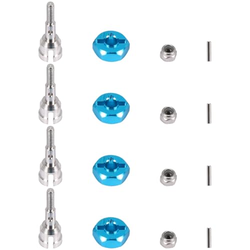YJDTESVC Umrüstsatz für Räder mit Achse und Sechskantnabe von 12 mm, 1/10 auf Straße für WLtoys 1/18 A959 A969 A979 A959B A969-B RC Car Upgrade Parts YJDTESVC Umrüstsatz für Räder mit Achse und Sechskantnabe von 12 mm, 1/10 auf Straße für WLtoys 1/18 A959 A969 A979 A959B A969-B RC Car Upgrade Parts von YJDTESVC
