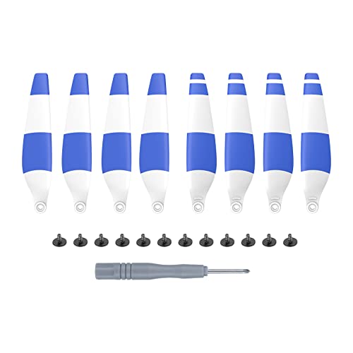 for DJI Mini 3 Propeller Props 8 Stück Ersatzpropeller for DJI Mini 3 Pro Drone Geräuscharme Schnellverschlussblätter Propellerflügellüfter(4 Pairs White Blue) von YJDTESVC