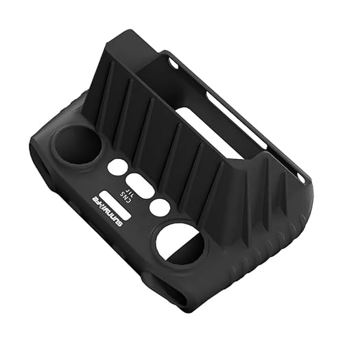 for DJI RC-N2 / RC 2 Fernbedienung mit Bildschirm Silikon Fall Staub-Proof Schutz Abdeckung for DJI Air 3 / Mini 4pro Drone(with Hood Black) von YJDTESVC