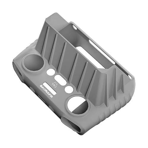 for DJI RC-N2 / RC 2 Fernbedienung mit Bildschirm Silikon Fall Staub-Proof Schutz Abdeckung for DJI Air 3 / Mini 4pro Drone(with Hood Grey) von YJDTESVC