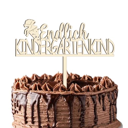 Schulkind Holz Tortendeko, Cake Topper zur Einschulung mit Tortendekoration zum Schulanfang aus Holz Schulkind Holz Tortendeko, Cake Topper zur Einschulung mit Tortendekoration zum Schulanfang aus Holz von YJSDDNTY