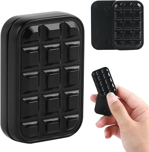 YJWZ Metal Brick Fidget Slider,Magnetisches Metall Fidget Toy EDC Fidget Toys für Erwachsene,ADHS Angst Stress Relief Toys Haptic Sliders, Vater & Freunde (Schwarz) von YJWZ