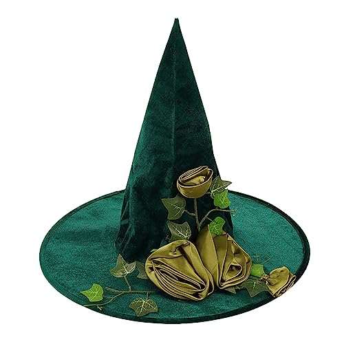 YJZQ Hexenhut, Oz, grün, faltbar, für Kostüm, Hexe, Fee, Zauberer, Kostüm, Halloween, Weihnachten, Einheitsgröße YJZQ Hexenhut, Oz, grün, faltbar, für Kostüm, Hexe, Fee, Zauberer, Kostüm, Halloween, Weihnachten, Einheitsgröße von YJZQ