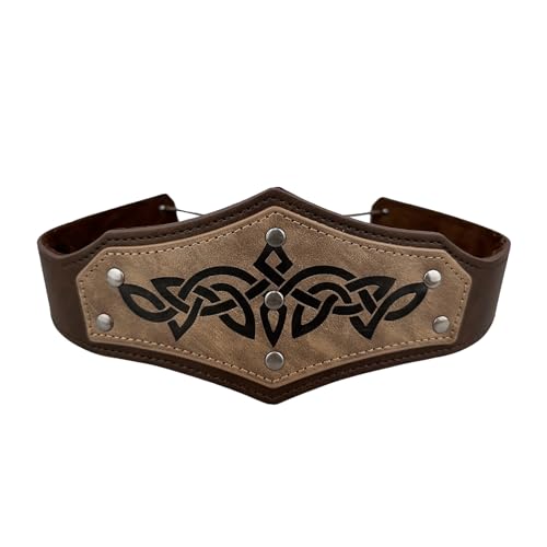 YJZQ Krieger-Kopfband, bedruckt, mittelalterliches Diadem, französischer Stil, Gothic, Wikinger, verstellbar, vielseitig einsetzbar, für Armband und Brass YJZQ Krieger-Kopfband, bedruckt, mittelalterliches Diadem, französischer Stil, Gothic, Wikinger, verstellbar, vielseitig einsetzbar, für Armband und Brass von YJZQ