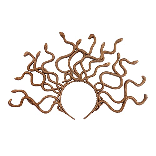 YJZQ Medusa Schlangen-Kopfschmuck Medusa-Kopfschmuck mit Schlangen Halloween Stirband Griechische Mythologie Haarschmuck Zubehör Geeignet für Halloween Karneval Party YJZQ Medusa Schlangen-Kopfschmuck Medusa-Kopfschmuck mit Schlangen Halloween Stirband Griechische Mythologie Haarschmuck Zubehör Geeignet für Halloween Karneval Party von YJZQ