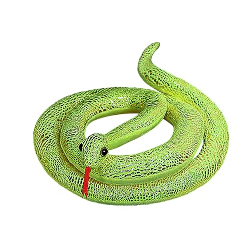 YJZQ Realistische Plüsch-Schlangenpuppe Weiches Plüsch Kissen Große Plüschtier Lange Python Puppe Niedliches Tier Kissen Plüsch Schlange Dekoration für Streiche, Halloween, Ostern, Karneval YJZQ Realistische Plüsch-Schlangenpuppe Weiches Plüsch Kissen Große Plüschtier Lange Python Puppe Niedliches Tier Kissen Plüsch Schlange Dekoration für Streiche, Halloween, Ostern, Karneval von YJZQ