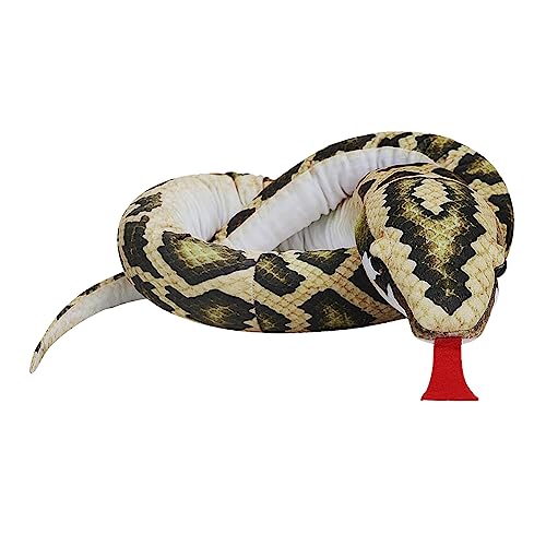 YJZQ Große Plüschtier Realistische Schlange Plüschschlange Kuschelschlange Realistische Schlange Stofftier Spielzeug Kuscheltier Schlange für Kinder Jungen Mädchen(grün1) von YJZQ