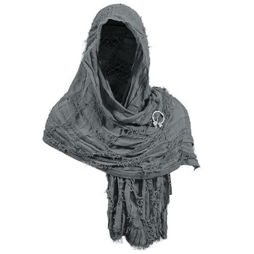 YJZQ Unisex Weicher Umhang Mittelalterliche Kapuzenmantel Ritter Retro Poncho Zauberer Umhang mit Kapuze Gothic Cape Hexenmantel Cosplay Kostüm Accessoire für Halloween, Karneval YJZQ Unisex Weicher Umhang Mittelalterliche Kapuzenmantel Ritter Retro Poncho Zauberer Umhang mit Kapuze Gothic Cape Hexenmantel Cosplay Kostüm Accessoire für Halloween, Karneval von YJZQ