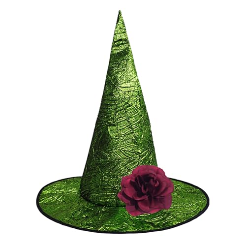 YJZQ Weicher Hexenhut mit Blumen Vintage Zaubererhut Elegant Hexenmütze Faltbare Hexenkostüm Interessante Zauberer Kostüme Accessoires für Halloween, Karneval, Themenpartys, Cosplay YJZQ Weicher Hexenhut mit Blumen Vintage Zaubererhut Elegant Hexenmütze Faltbare Hexenkostüm Interessante Zauberer Kostüme Accessoires für Halloween, Karneval, Themenpartys, Cosplay von YJZQ