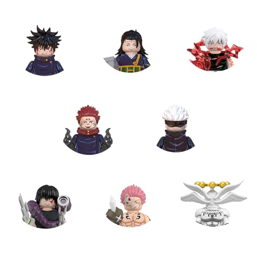 Anime-Mini-Action-Figuren, Bausteine, Miniatur-Figuren, Spielzeug, Kuchendekoration (JJK) von YJacuing