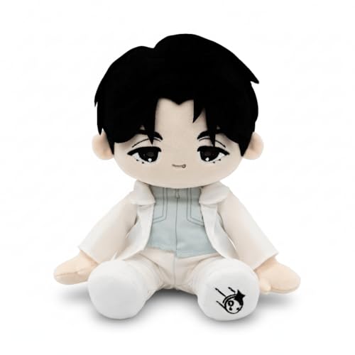 YJacuing 20 cm Alien-Plüschpuppe, sitzend, Anime, niedlich, kuschelig, weich, gefüllt, Sammlerstück, Plüschtier (Ivan) von YJacuing