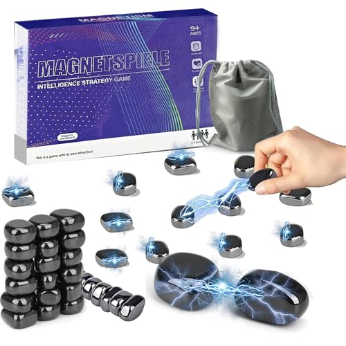 YKHSUAOU Magnetisches Schachspiel, 20 StückMagnetspiel, Magnet Spiel, Magnet Schach, Magnetic Spiel, Magnetschach, Tisch-Magnetspiel,Tragbares Schachbrett-Party Für Familientreffen von YKHSUAOU