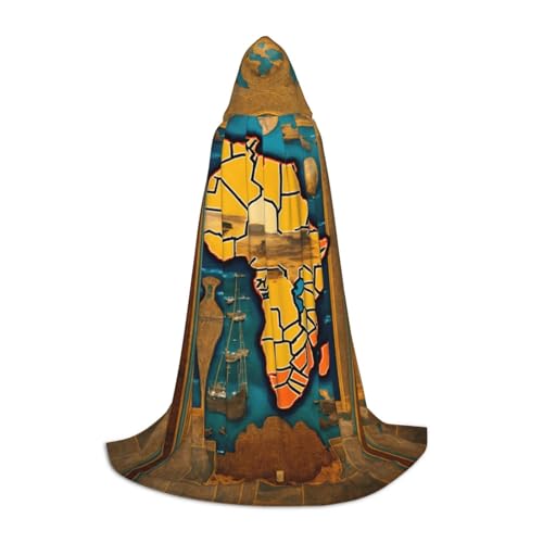 YKJJFVZ Abstrakter Weltkarten-Druck, Mittelalter- und Renaissance-Umhang mit Kapuze, Zauberer, Vampir und Halloween-Kostüme YKJJFVZ Abstrakter Weltkarten-Druck, Mittelalter- und Renaissance-Umhang mit Kapuze, Zauberer, Vampir und Halloween-Kostüme von YKJJFVZ
