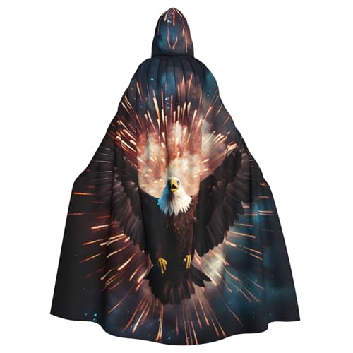YKJJFVZ Adler-Feuerwerk-Druck, Rogue Cosplay, Erwachsene, Halloween, Hexe, Kapuzenumhang, Umhang, Uni-Kostüm für Horror-Partys, Maskerade YKJJFVZ Adler-Feuerwerk-Druck, Rogue Cosplay, Erwachsene, Halloween, Hexe, Kapuzenumhang, Umhang, Uni-Kostüm für Horror-Partys, Maskerade von YKJJFVZ