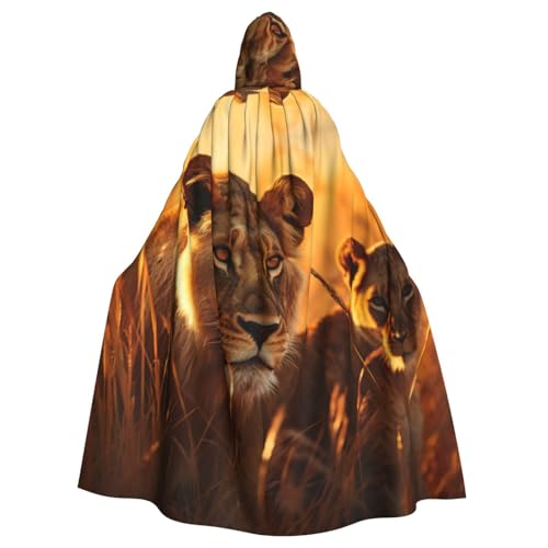YKJJFVZ African Animals2 Print Rogue Cosplay Erwachsene Halloween Hexe Kapuzenumhang Umhang Uni Kostüm für Horrorpartys Maskerade YKJJFVZ African Animals2 Print Rogue Cosplay Erwachsene Halloween Hexe Kapuzenumhang Umhang Uni Kostüm für Horrorpartys Maskerade von YKJJFVZ