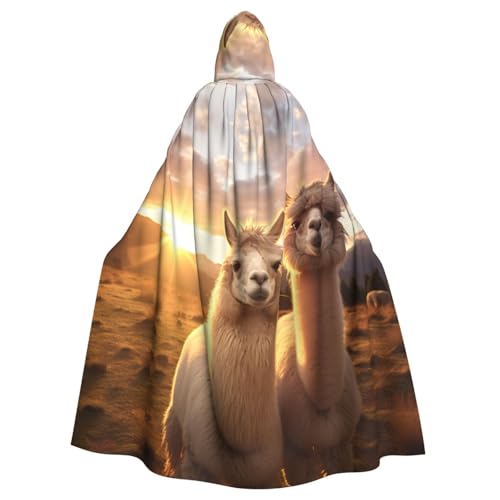 YKJJFVZ Alpaca Llama2 Print Rogue Cosplay Erwachsene Halloween Hexe Kapuzenumhang Umhang Uni Kostüm für Horrorpartys Maskerade YKJJFVZ Alpaca Llama2 Print Rogue Cosplay Erwachsene Halloween Hexe Kapuzenumhang Umhang Uni Kostüm für Horrorpartys Maskerade von YKJJFVZ