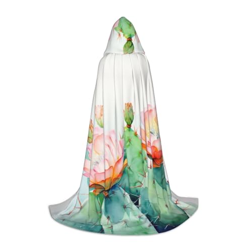 YKJJFVZ Aquarell-Kaktus-Druck, Mittelalter- und Renaissance-Umhang mit Kapuze, Zauberer, Vampir und Halloween-Kostüme YKJJFVZ Aquarell-Kaktus-Druck, Mittelalter- und Renaissance-Umhang mit Kapuze, Zauberer, Vampir und Halloween-Kostüme von YKJJFVZ