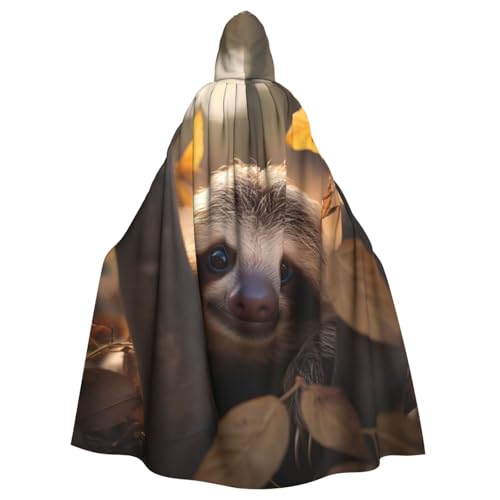 YKJJFVZ Baby-Faultier-Druck, Rogue Cosplay, Erwachsene, Halloween, Hexe, Kapuzenumhang, Uni-Kostüm für Horror-Partys, Maskerade YKJJFVZ Baby-Faultier-Druck, Rogue Cosplay, Erwachsene, Halloween, Hexe, Kapuzenumhang, Uni-Kostüm für Horror-Partys, Maskerade von YKJJFVZ