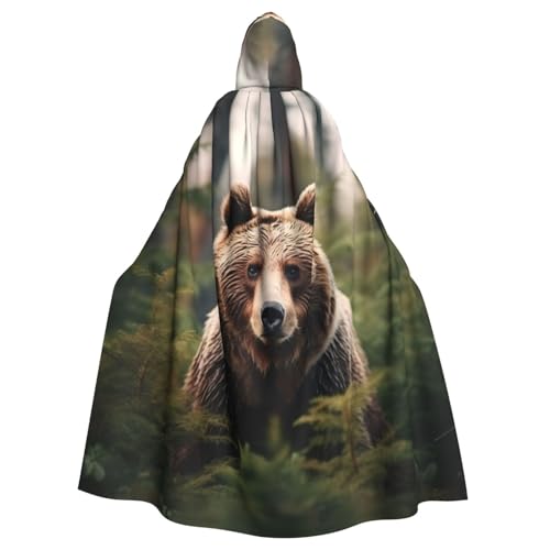 YKJJFVZ Bär Tapeten Druck Rogue Cosplay Erwachsene Halloween Hexe Kapuzenumhang Umhang Uni Kostüm für Horrorpartys Maskerade YKJJFVZ Bär Tapeten Druck Rogue Cosplay Erwachsene Halloween Hexe Kapuzenumhang Umhang Uni Kostüm für Horrorpartys Maskerade von YKJJFVZ